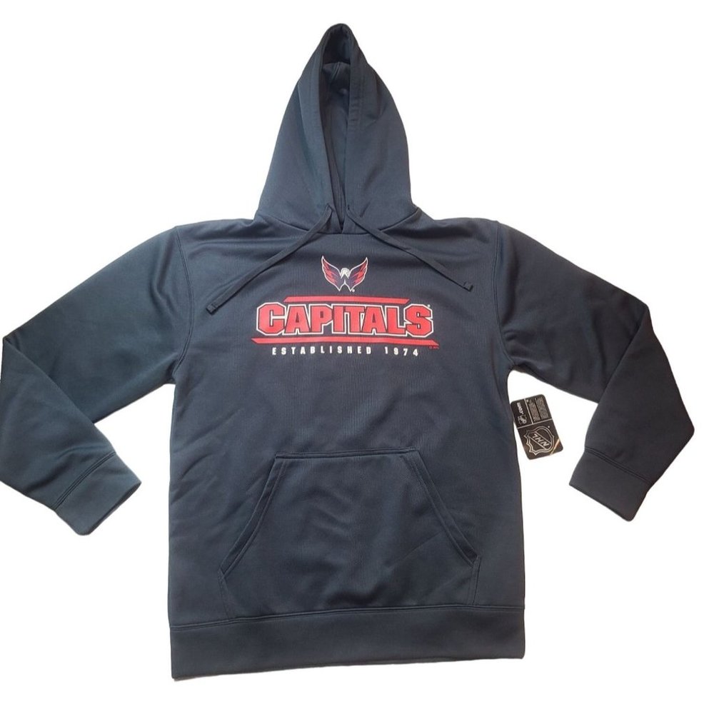 NHL Branded Washington Capitals Hoodie Mens Size M Hockey Long Sleeve Pullover